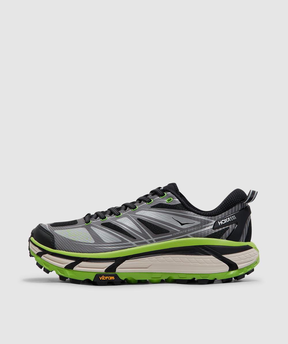 Hoka Mafate Speed 2 Rubber And Mesh Running Sneakers In Gray