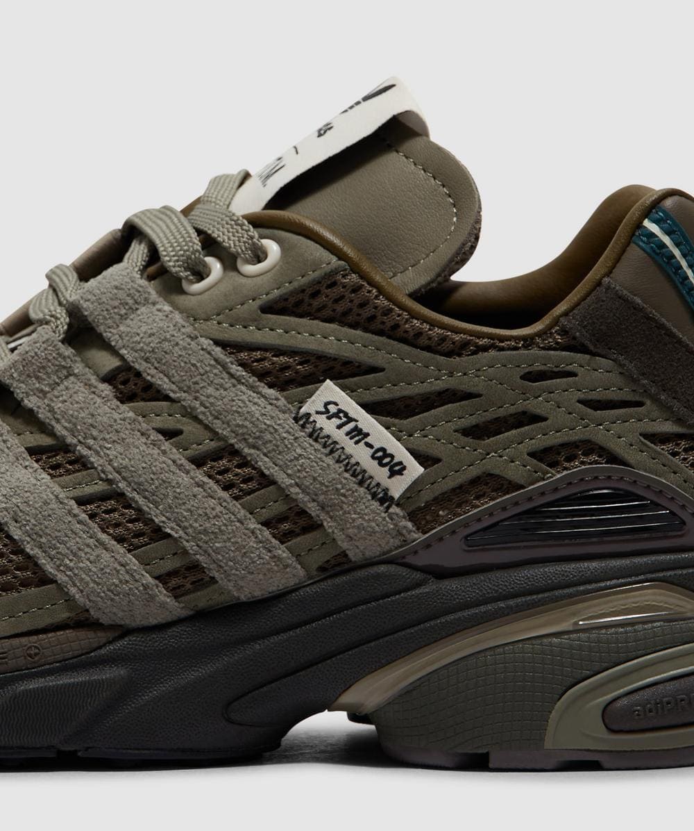 adidas x SFTM Adistar cushion sneaker | BRANCH/SHADOW GREEN