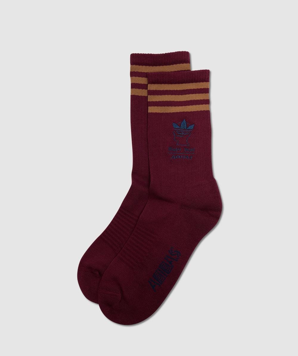 adidas X Brain Dead Sock (Amazon Red/Brown Desert/Collegiate Navy - M) - Size M, Unisex