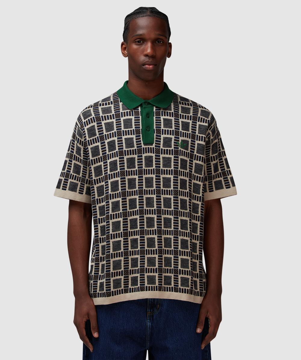 adidas X Brain Dead Polo T-Shirt (Dust Sand - S) - Size S, Male