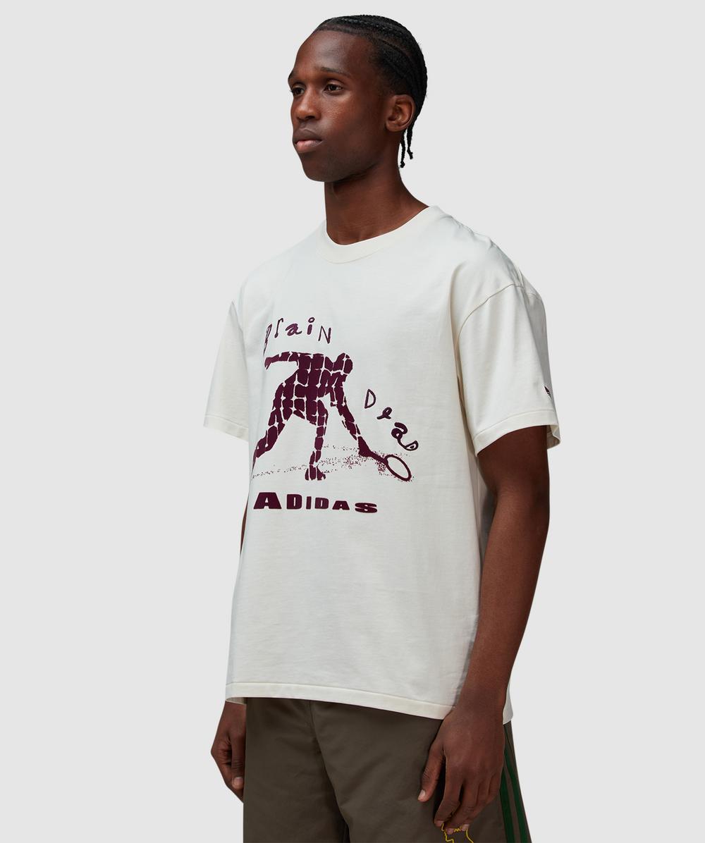 関税送料込★adidas Originals X BRAIN DEAD/コラボTシャツ Brain Dead x Adidas Tennis T-shirt - Natural