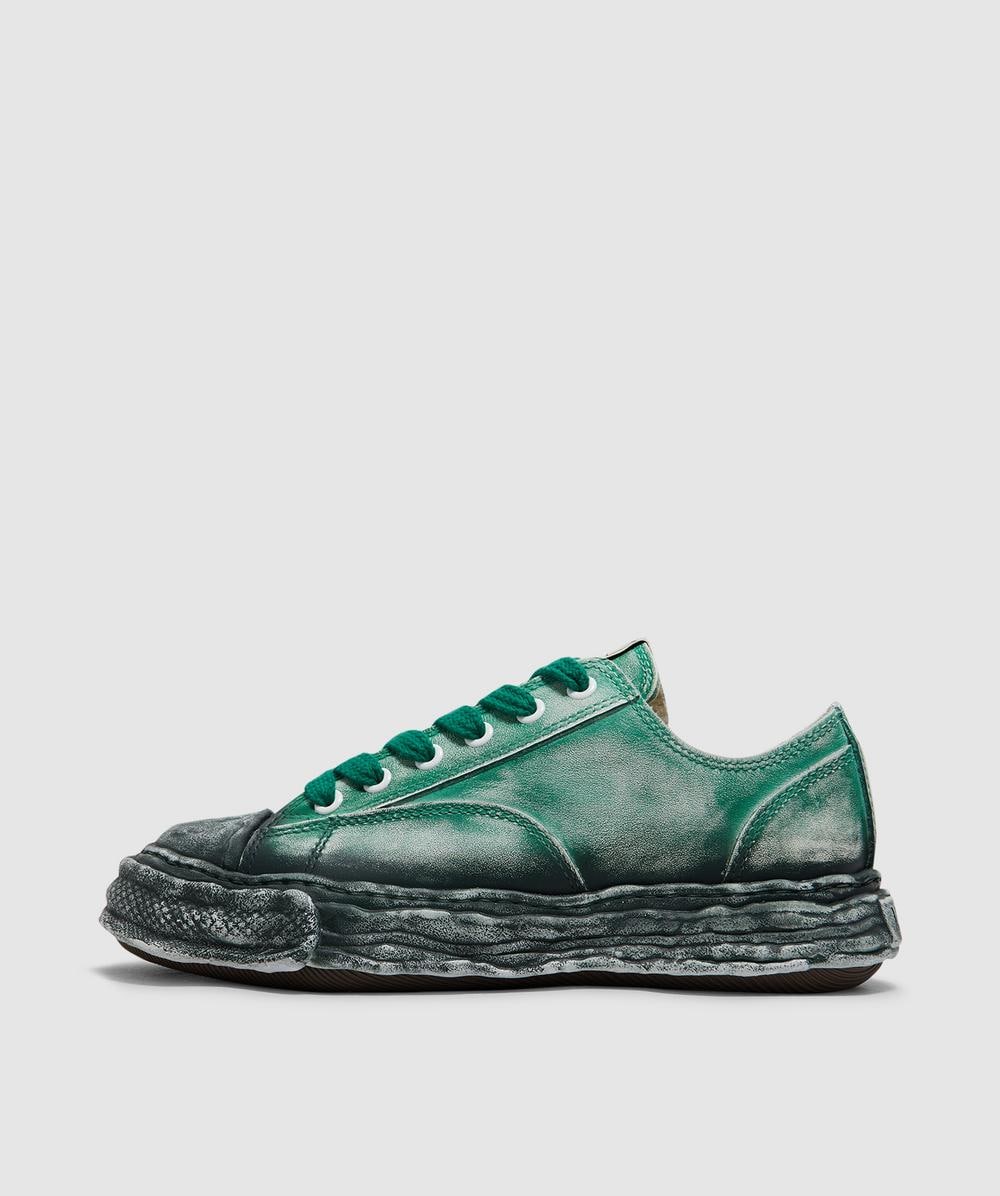 Miharayasuhiro Maison Mihara Yasuhiro Peterson 23 Low Overdye Leather Sneaker In Green