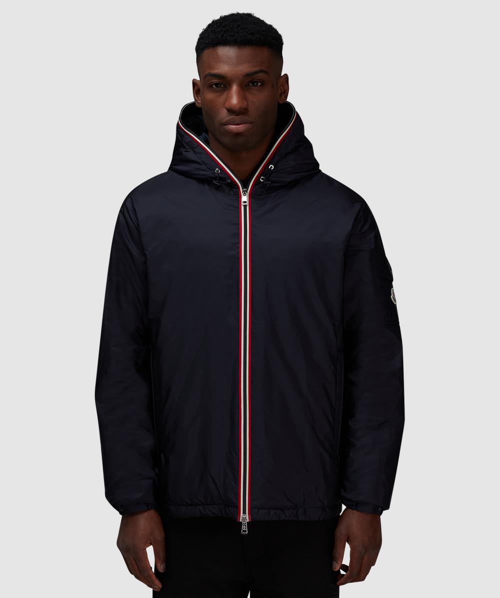 Moncler Evettes Contrast Trim Jacket (Navy - 3) - Size 3, Male