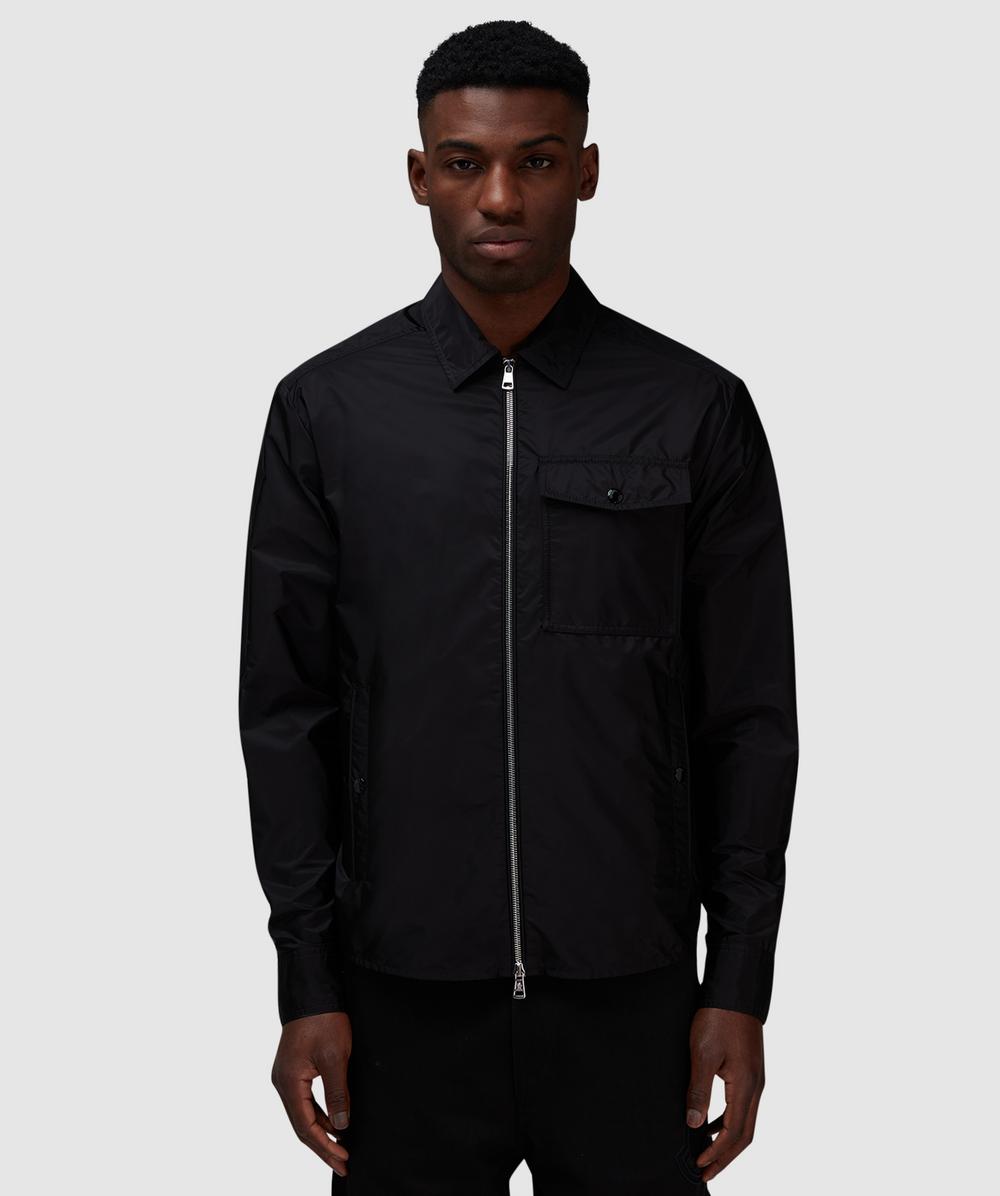 Moncler Front Pocket Overshirt (Black - L) - Size L, Male