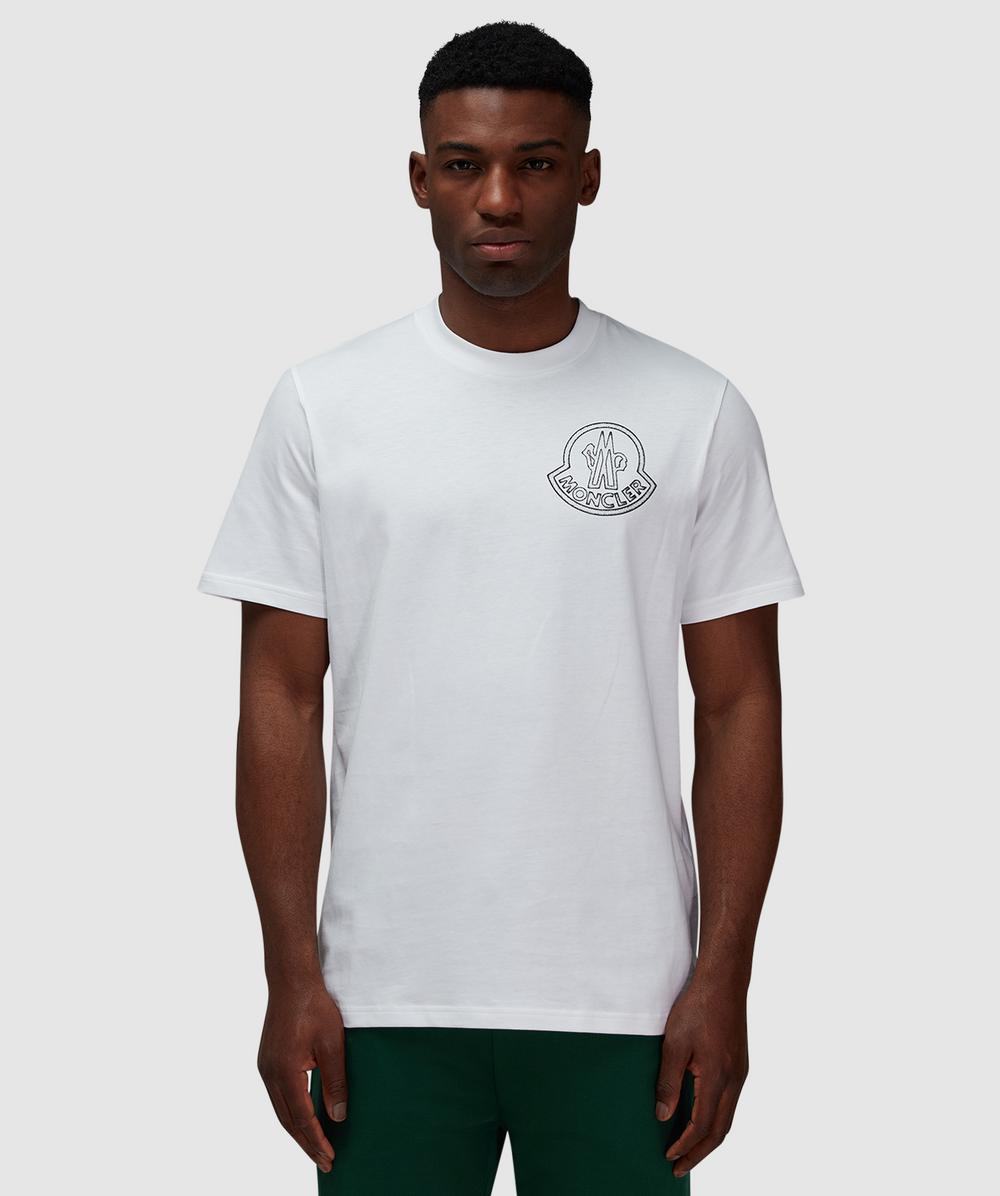 Moncler Large Logo T-Shirt (White - Xl) - Size XL, Unisex