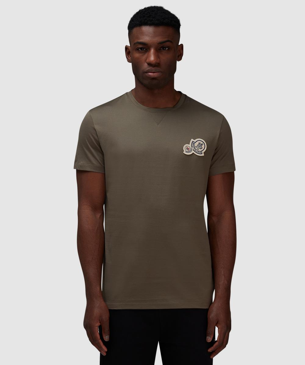 Moncler Double Badge T-Shirt (Green - L) - Size L, Unisex