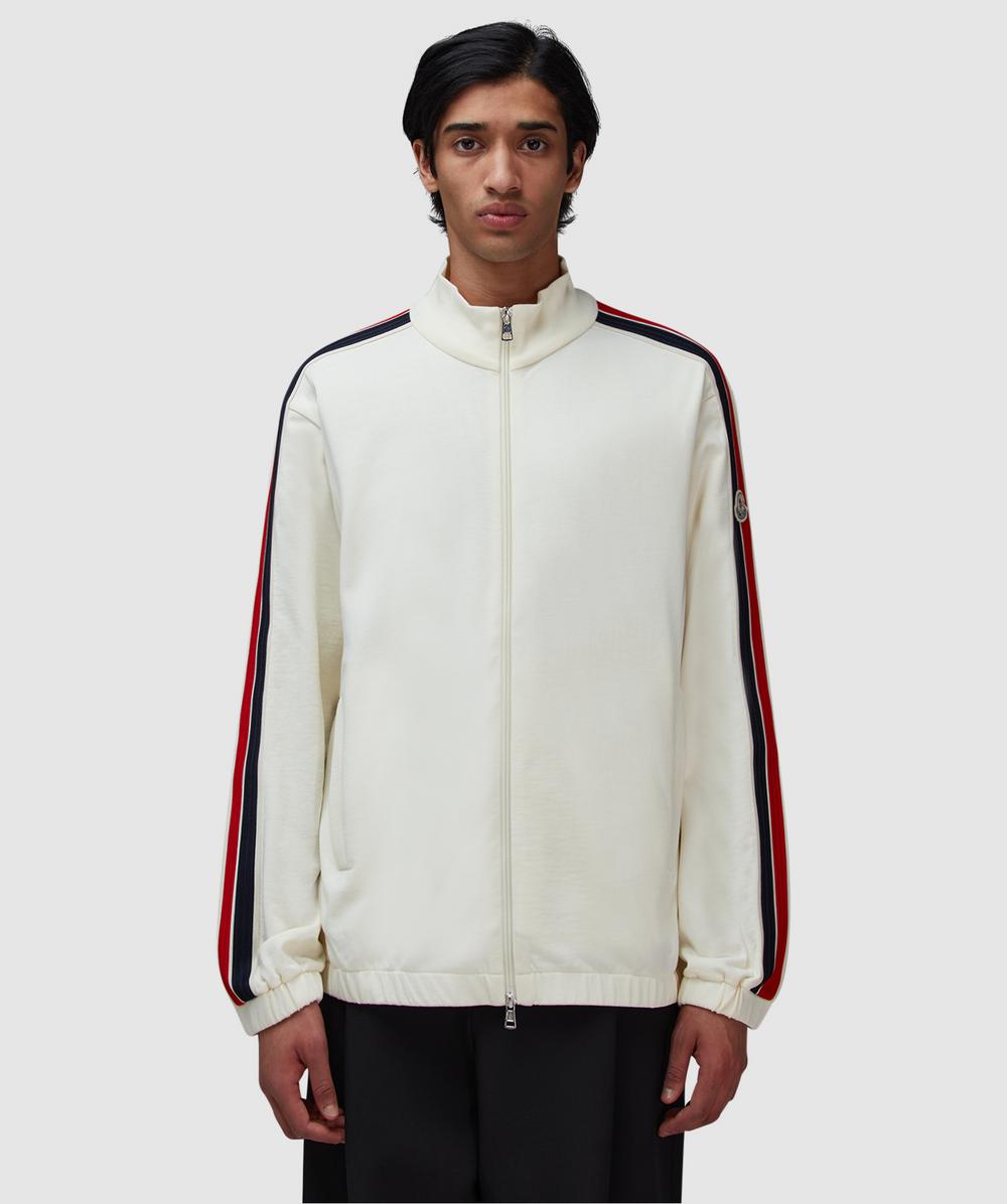 Moncler Striped Jacket (White - M) - Size M, Male
