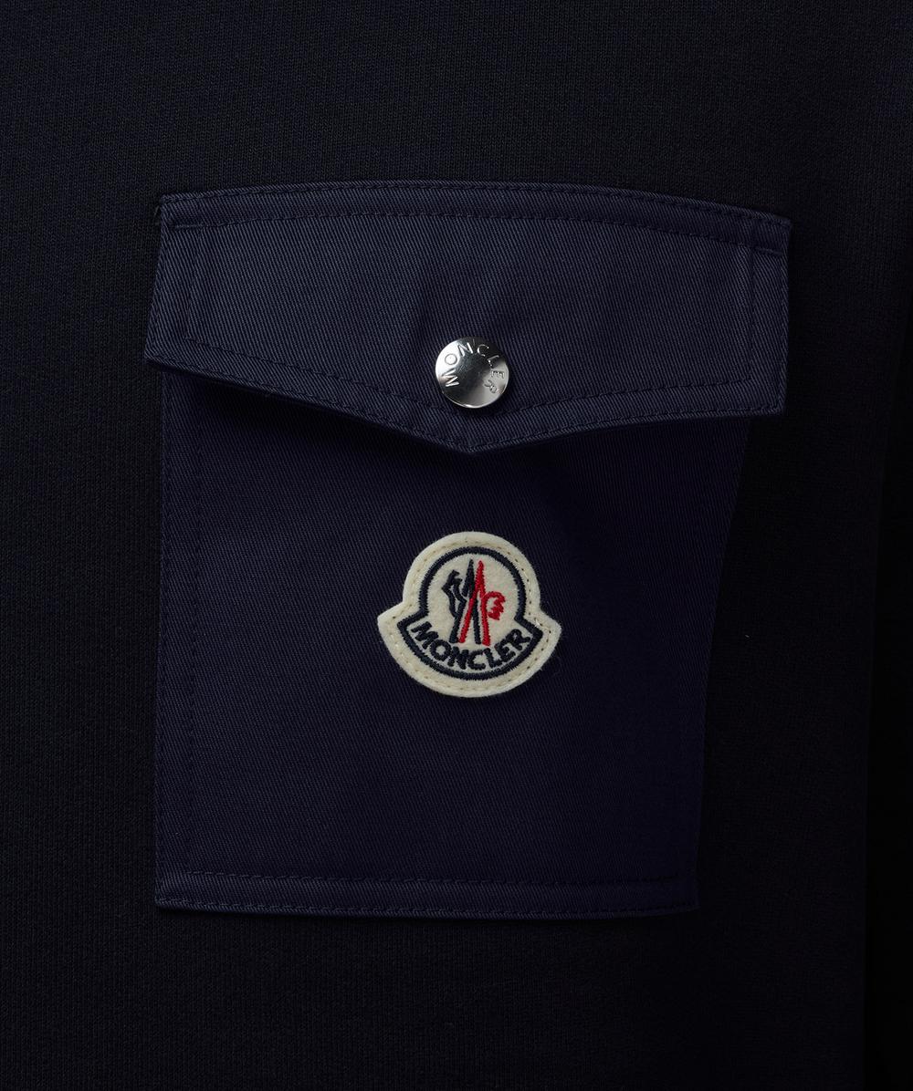 Moncler Front pocket sweatshirt | NAVY | SEVENSTORE