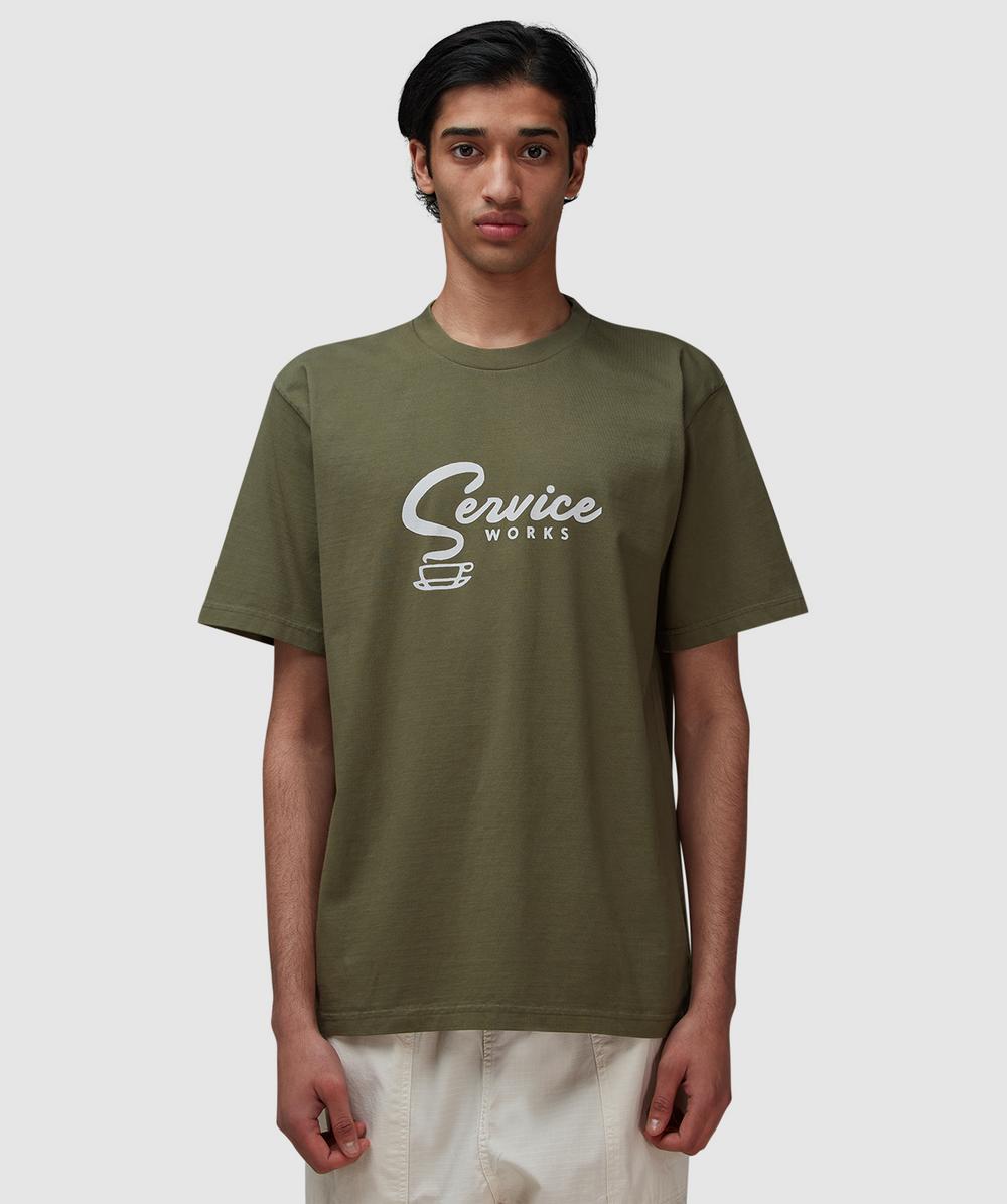 Service Works Espresso T-shirt In Green