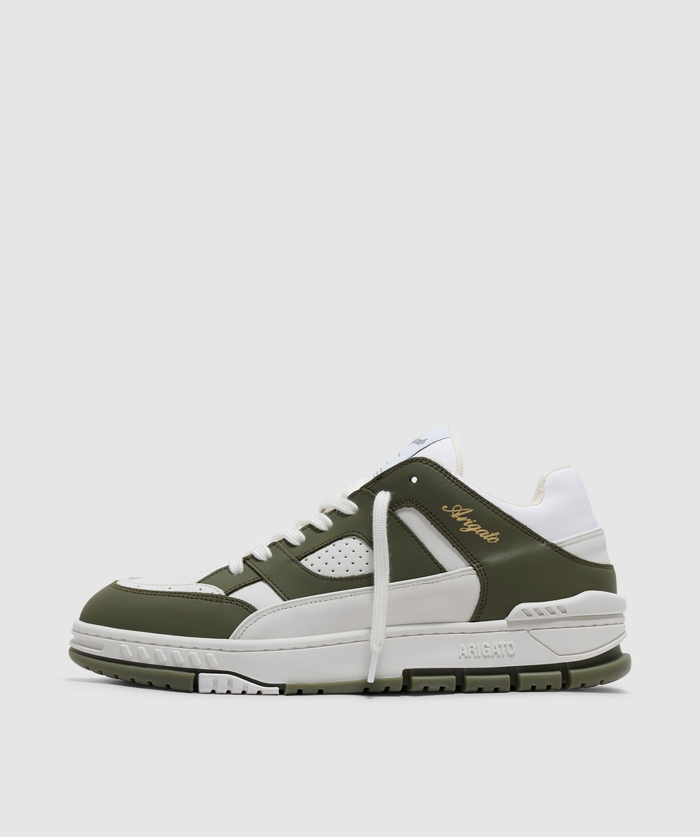 Axel Arigato Area Lo Sneaker (White/Dk Green - 41) - Size 41, Unisex