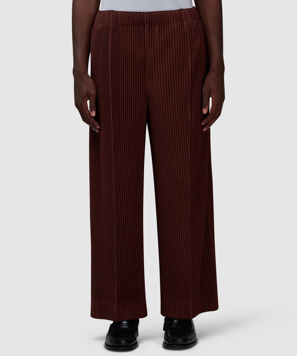 Issey Miyake Homme Plissé  Mc February Pant In Chocolate Brown
