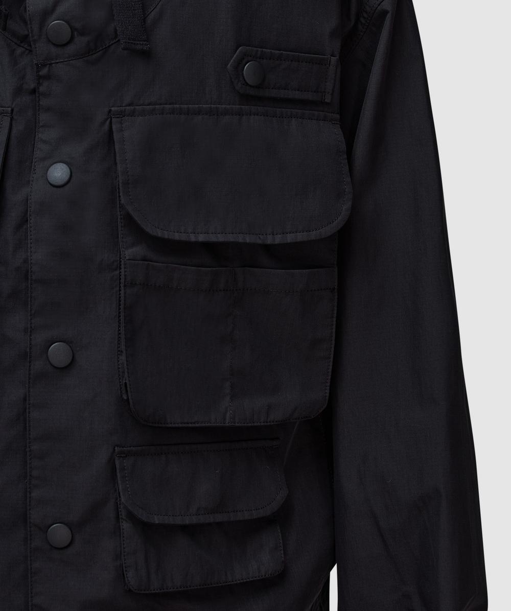 【直営・関税送料込】Hooded parka in cott FrizmWORKS Wading hooded parka jacket | BLACK | SEVENSTORE