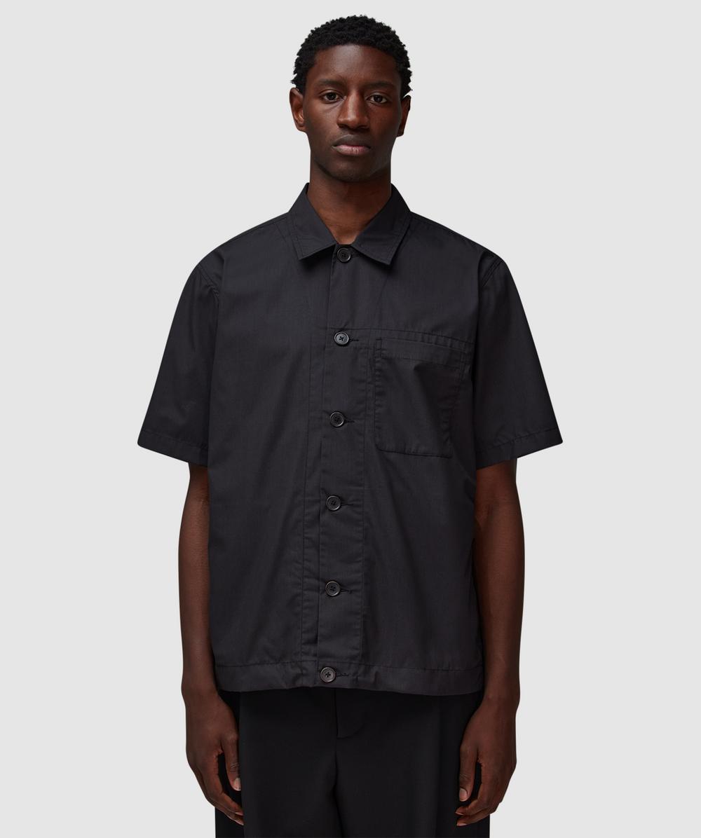 Universal Works Tech Overshirt In Black