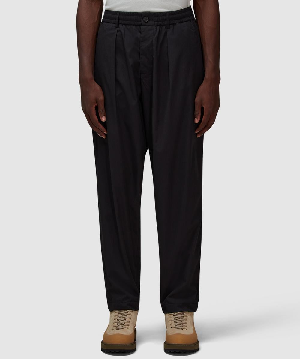 Universal Works Pleated Track Pant In Black