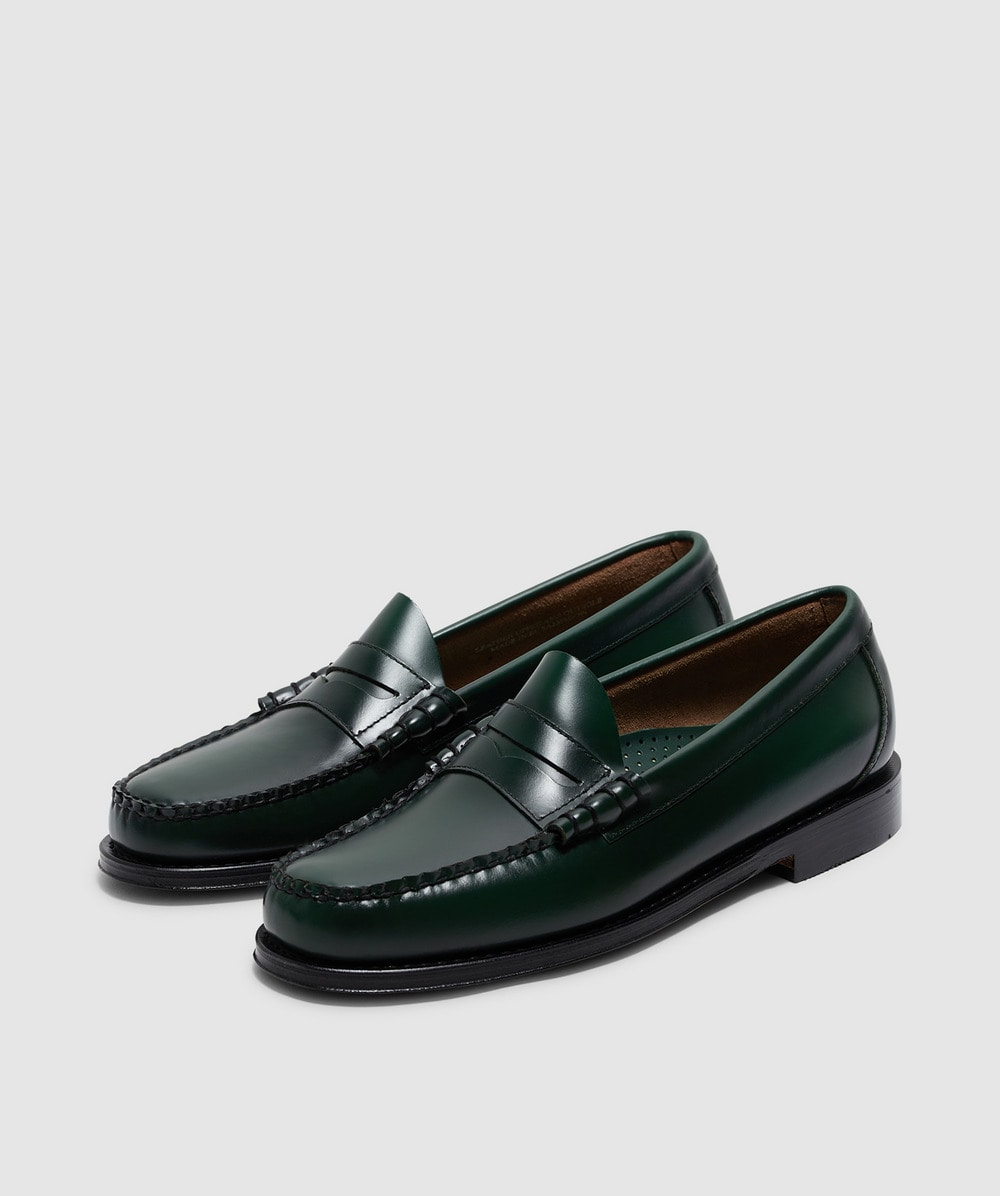 靴 G.H. BASS LARSON MOC PENNY DARK GREEN 10 G.H. Bass Weejun heritage Larson Moc penny loafer | DARK GREEN