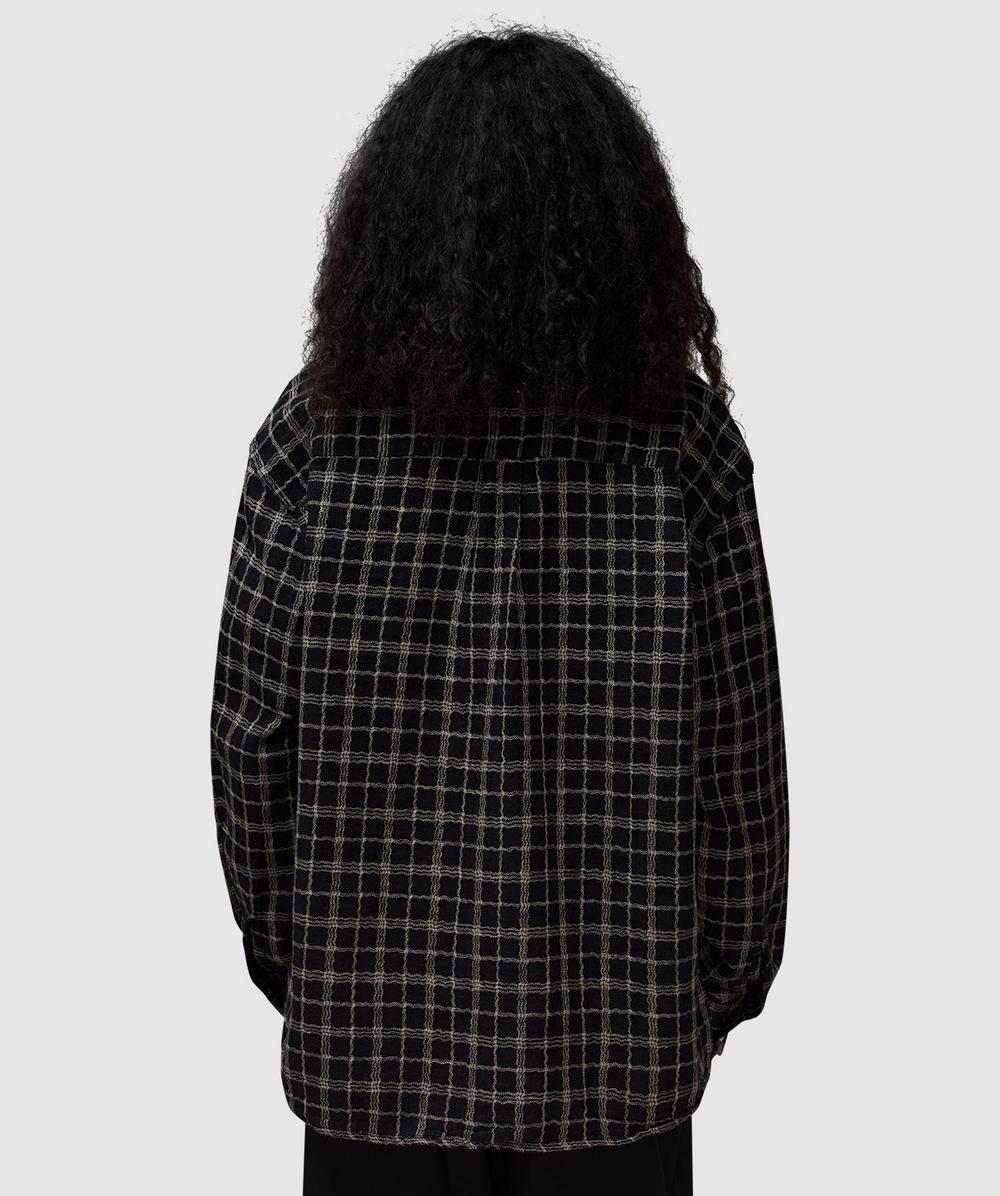 Our Legacy Above shirt | BLACK FISHNET CLOTH | SEVENSTORE Our Legacy Above shirt | BLACK FISHNET CLOTH | SEVENSTORE