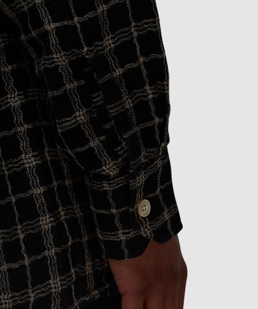 Our Legacy Above Shirt | Black Fishnet Cloth | Canoe Club