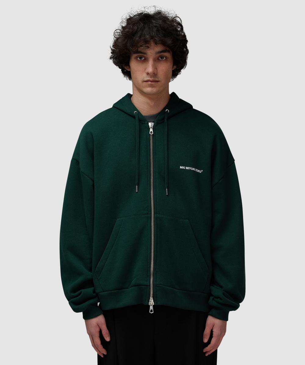 MKI MIYUKI ZOKU Uniform Zip Hoodie (Green - Xl) - Size Clothing & Accessories > Clothing > Shirts & Tops, Male