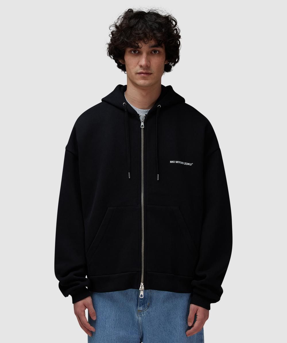 MKI MIYUKI ZOKU Uniform Zip Hoodie (Black - M) - Size M, Male