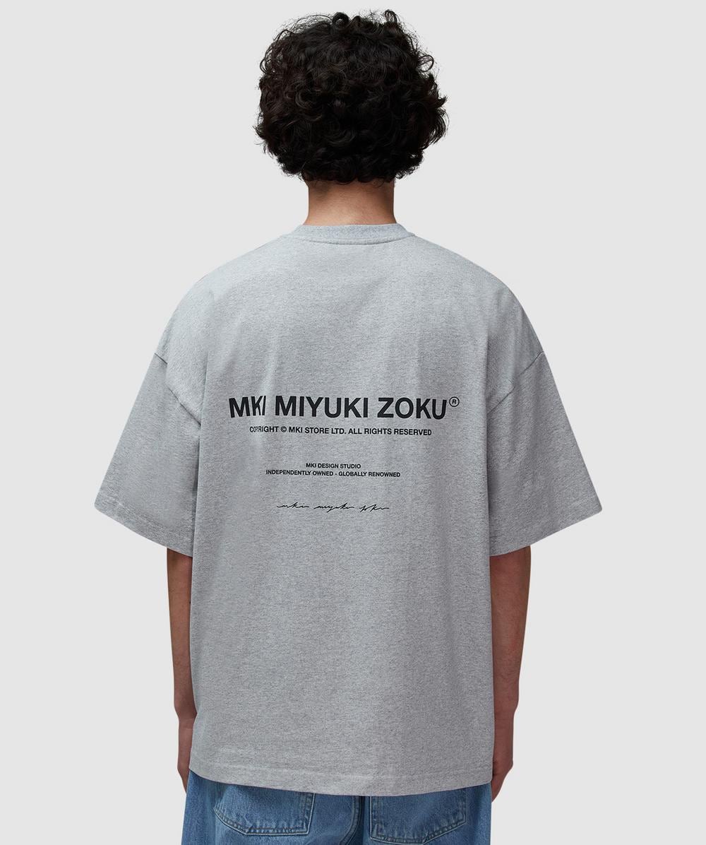 MKI MIYUKI ZOKU Design Studio T-Shirt (Grey - S) - Size Clothing & Accessories > Clothing > Shirts & Tops, Unisex