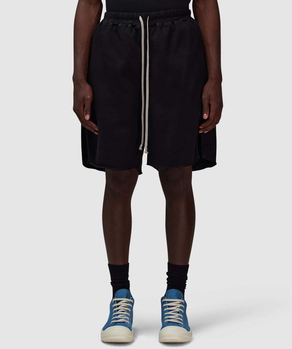 Rick Owens Long Boxers Butt Zipp Short (Black - Xl) - Size XL, Male
