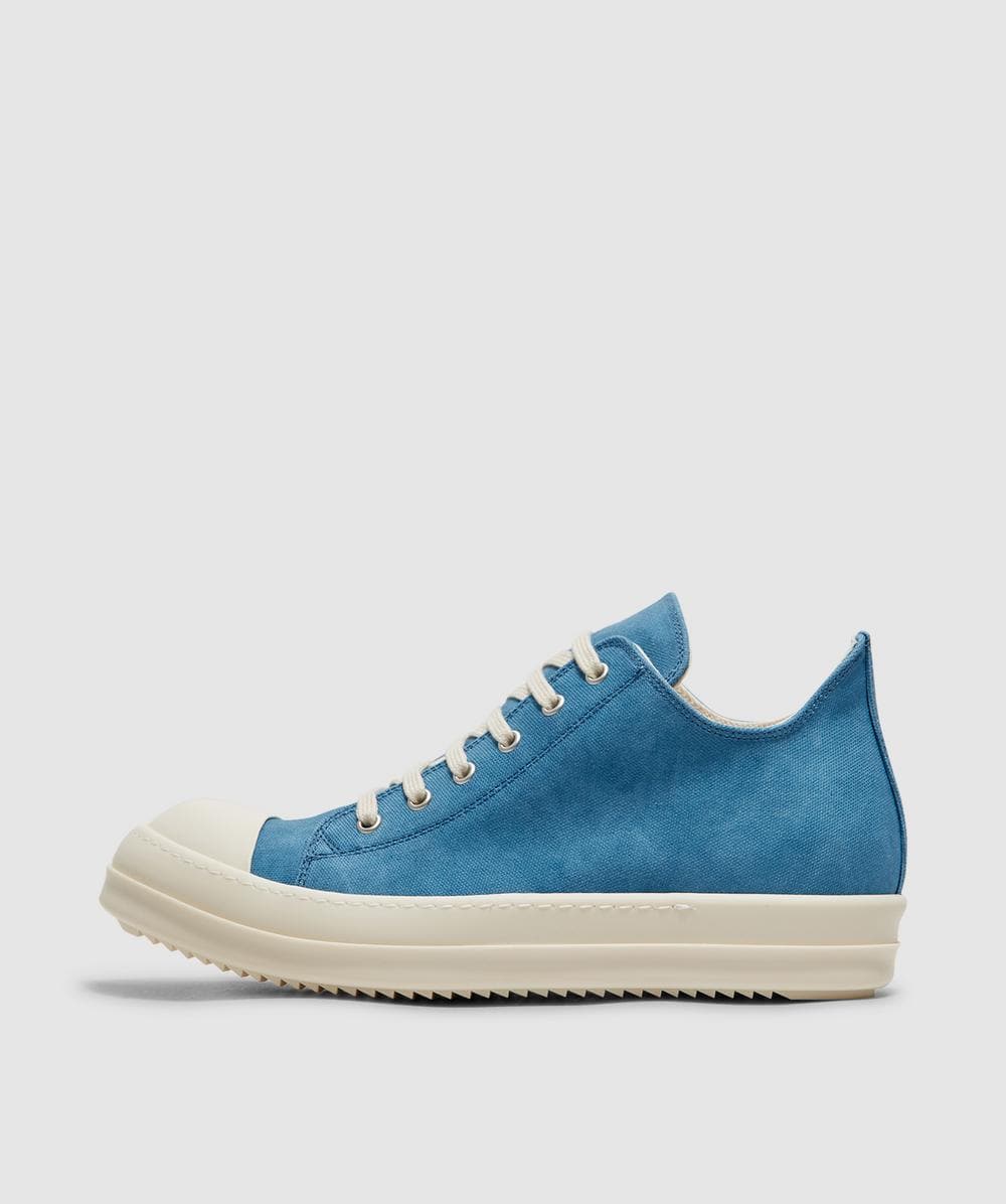 Rick Owens Low Sneaker In Toothpaste/milk/milk