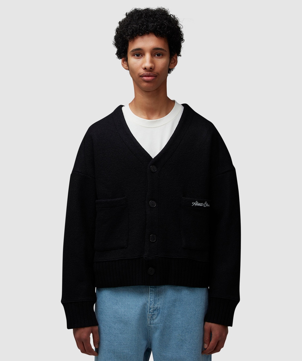 about:blank Og Cardigan (Black - S) - Size S, Male