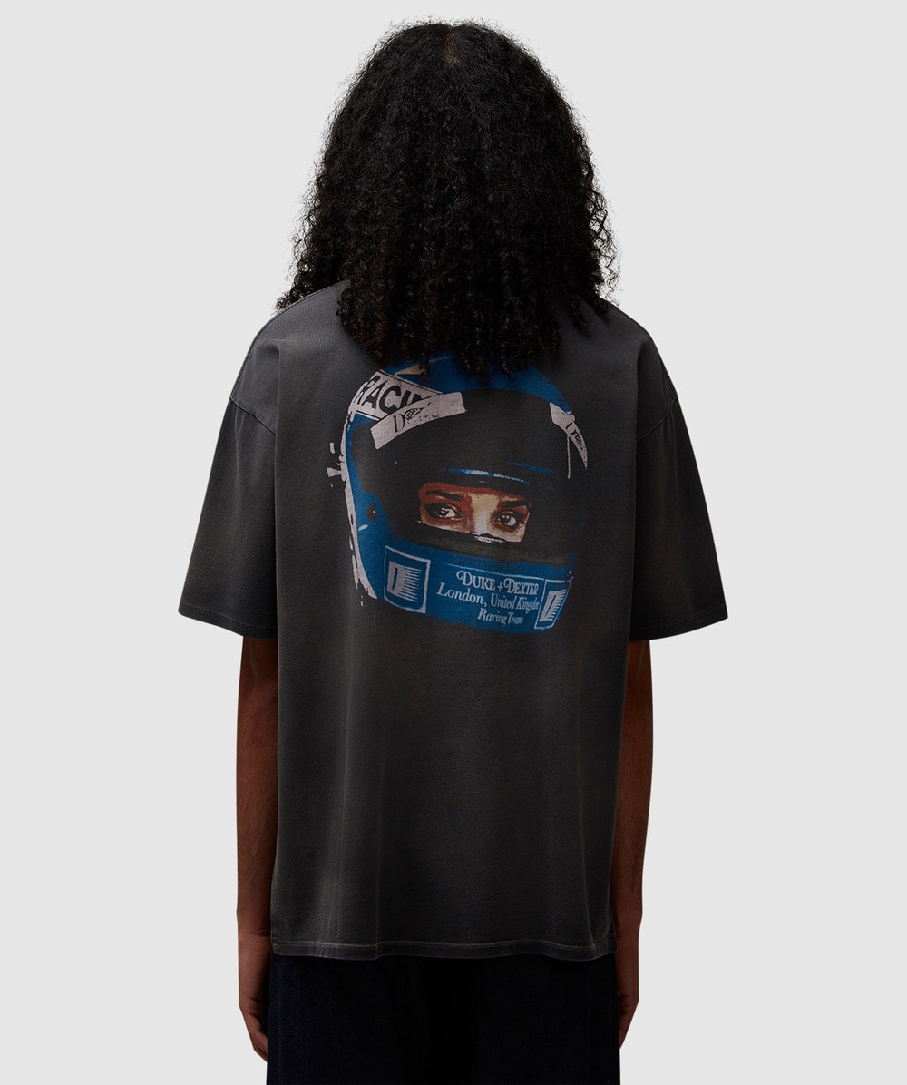 Duke & Dexter Duke + Dexter Dr2 Helmet T-shirt In Washed Black
