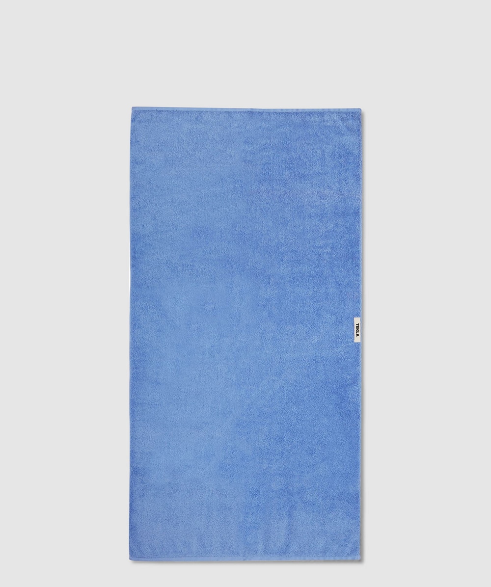 Tekla Fabrics Organic Terry Bath Towel (Clear Blue - One Size) - Size ONE SIZE, Unisex