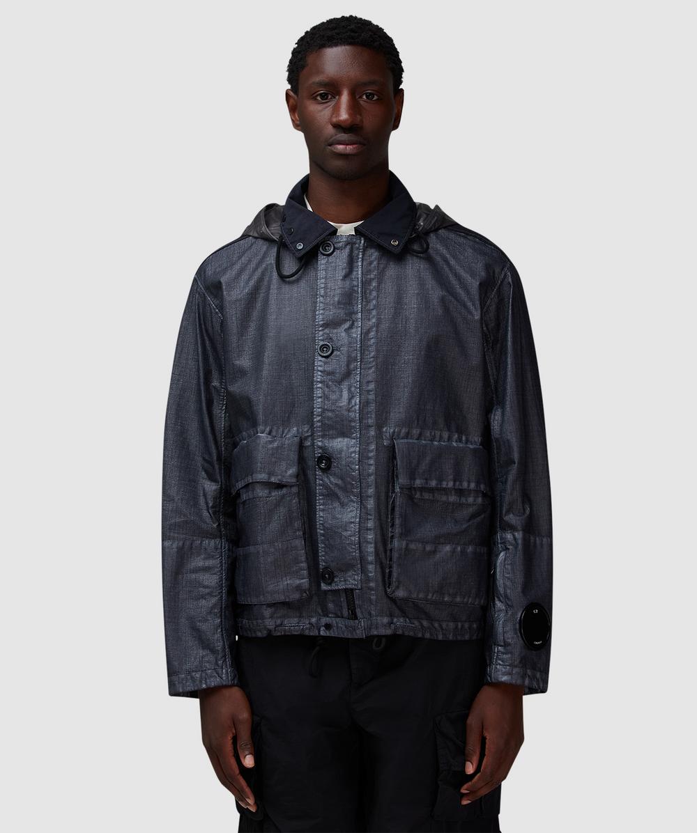 C.P. Company Rafia Goggle Jacket (Smoked Pearl - M) - Size M, Male