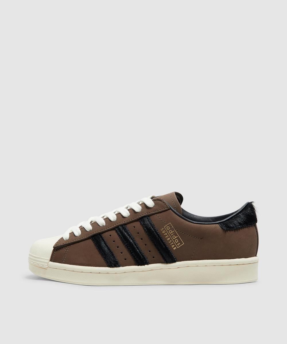 Adidas Originals Adidas Superstar Vintage Trainer In Earth Strata/core Black/cream White
