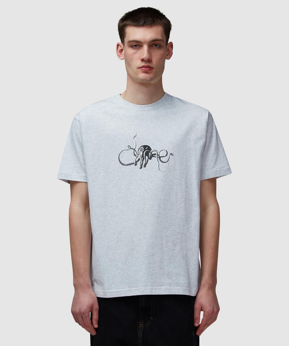 Dime Octopus T-shirt In Ash