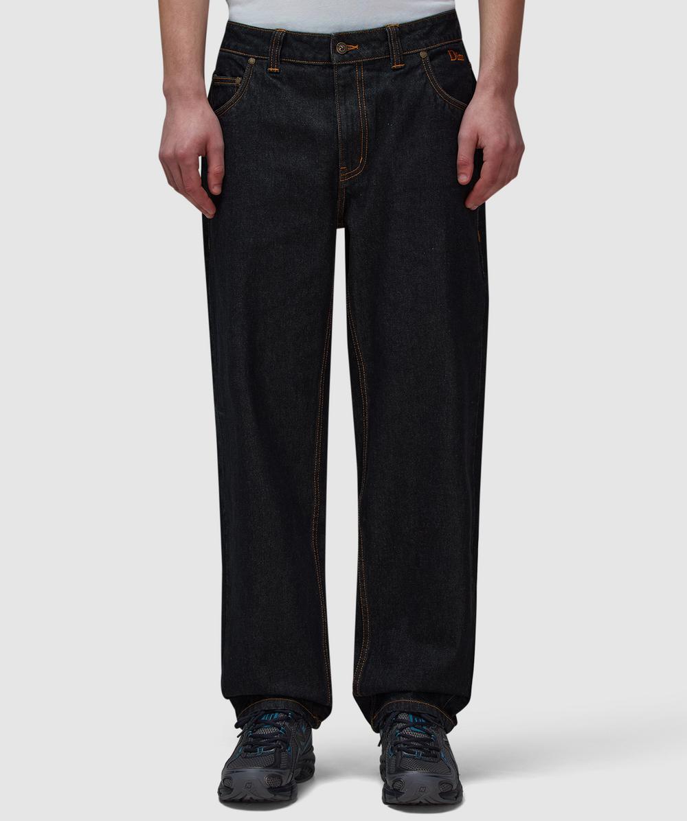 Dime Classic Relaxed Denim Pant (Black Washed - 34) - Size 34, Male