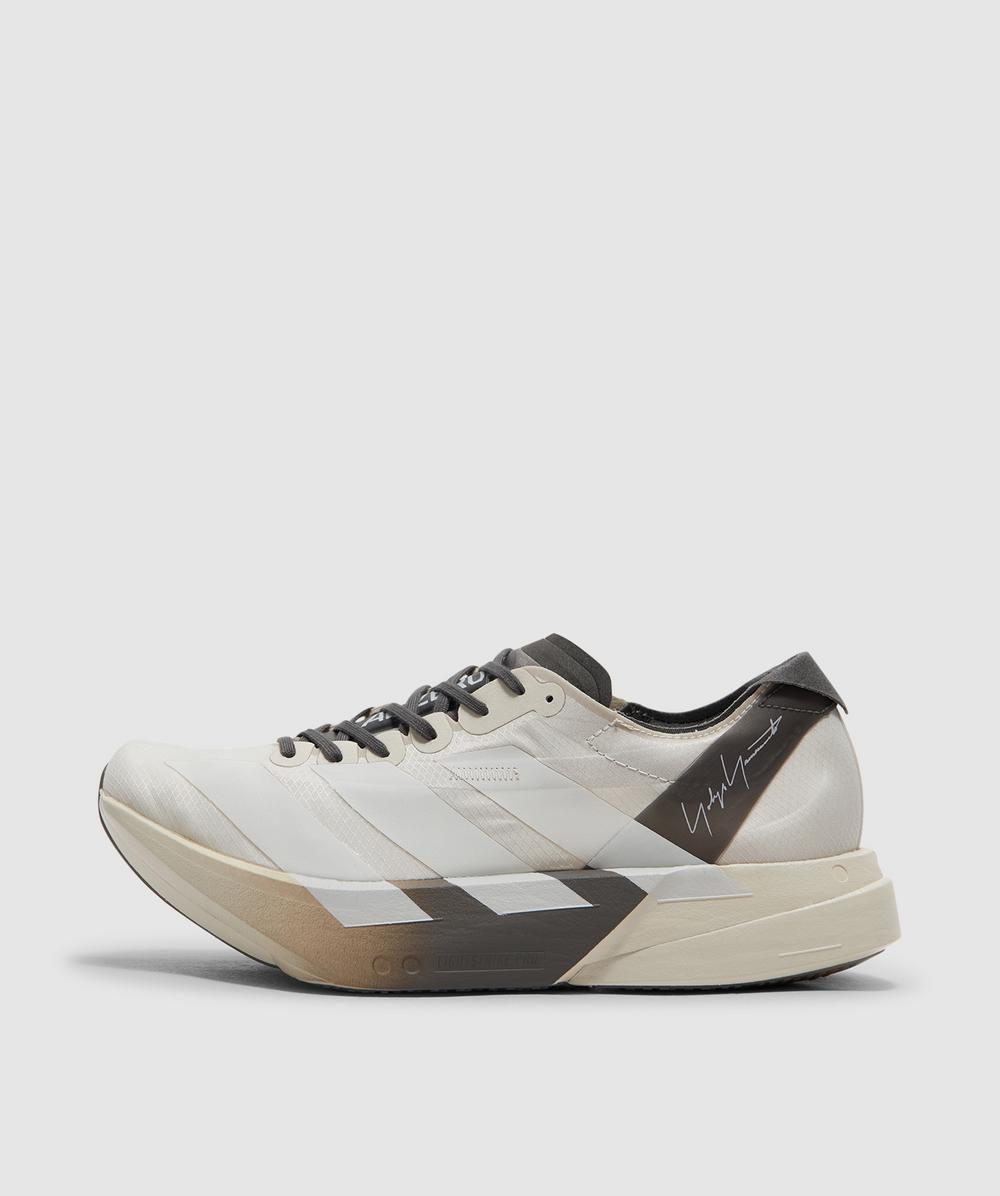 Y-3 Adizero Adios Pro 4 Sneakers In Alumin/cinder/cinder