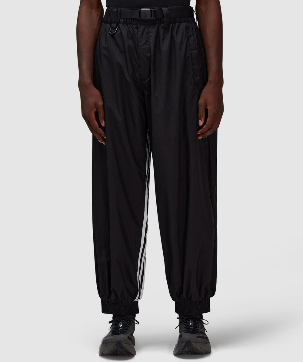 Y-3 Stripe Nylon Track Pant (Black - L) - Size L, Male