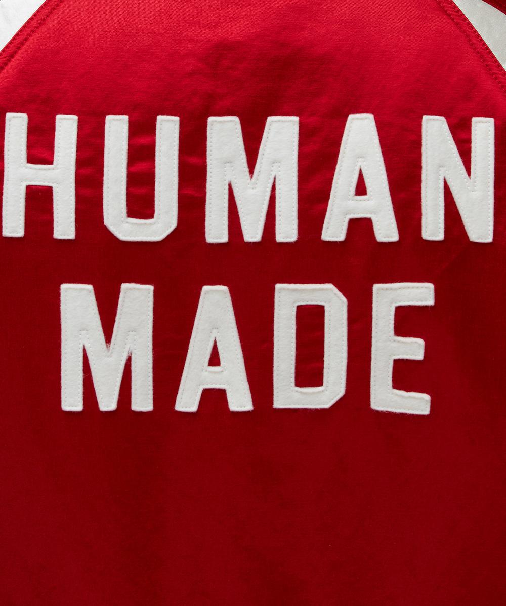 Human Made Satin stadium jacket | RED | SEVENSTORE