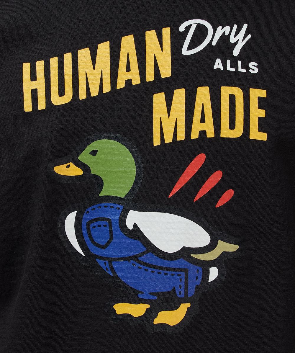【関送無料】 Human made Dungaree duck ロゴ Tシャツ Human Made Dungaree duck t-shirt | BLACK | SEVENSTORE