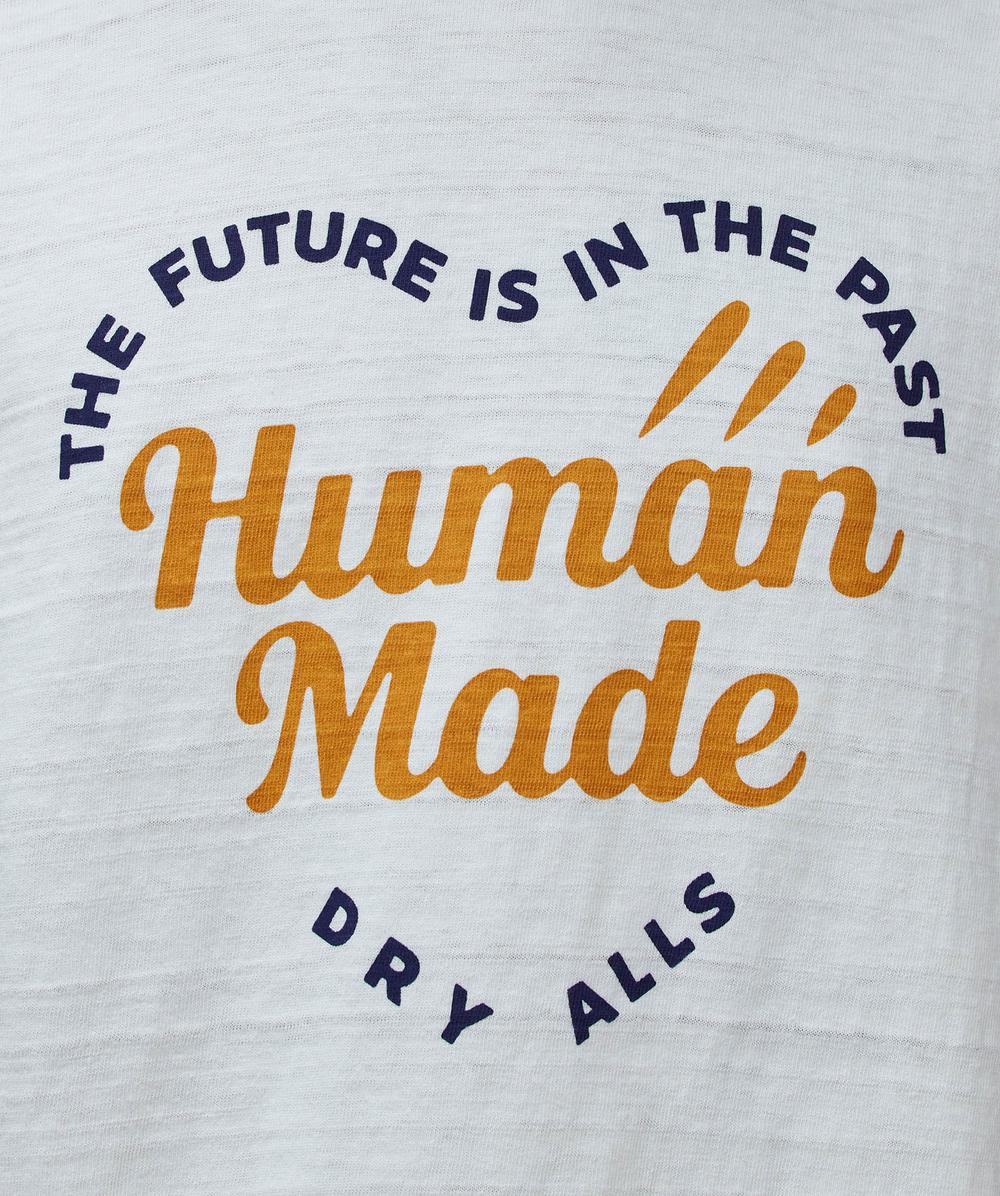 Human Made The future is in the past heart t-shirt | WHITE