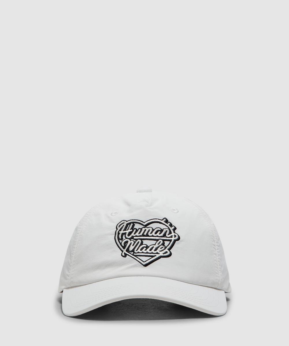 Human Made 6 Panel Heart Nylon Cap In White