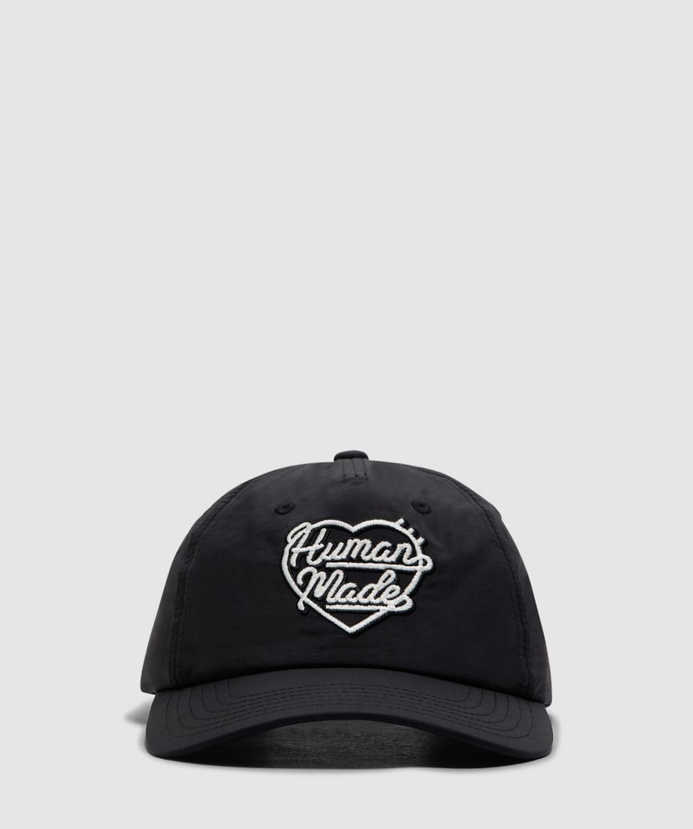 Human Made 6 Panel Heart Nylon Cap In Black