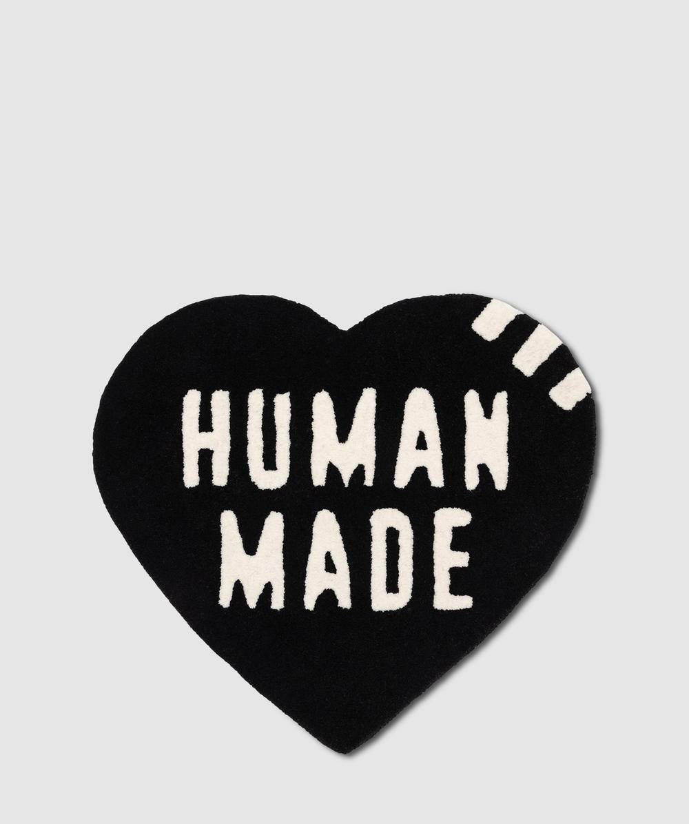 human made Heart ラグマット　large Human Made Logo heart rug | BLACK | SEVENSTORE