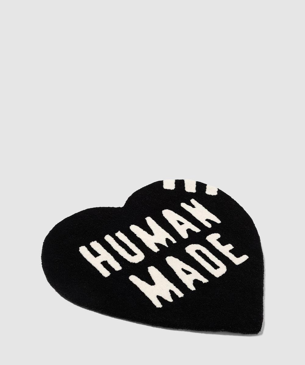 human made Heart ラグマット　large Human Made Logo heart rug | BLACK | SEVENSTORE