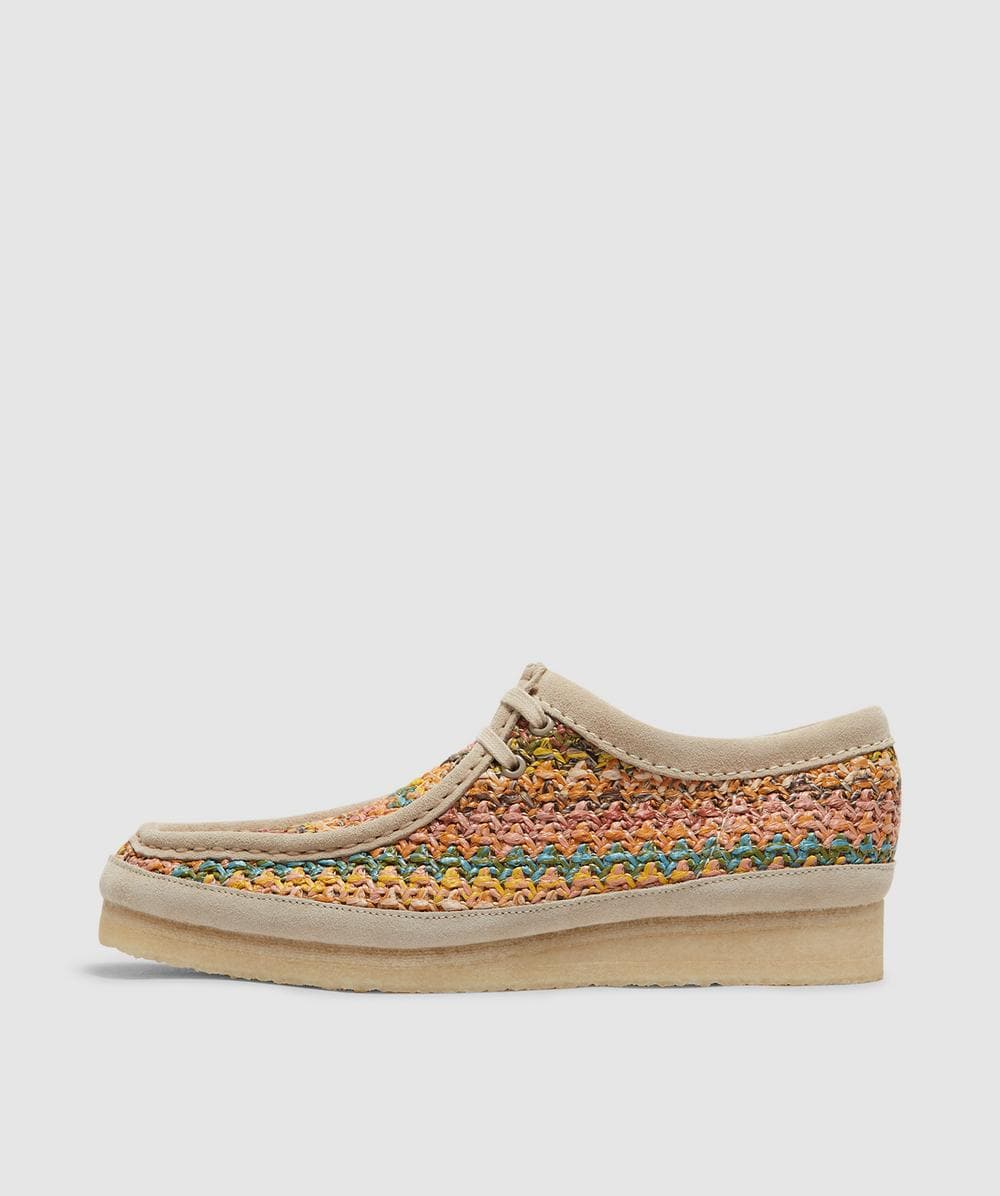 Clarks Originals Wallabee Multi Raffia Shoe (Multi Raffia - 8) - Size 8 - Men's, Unisex