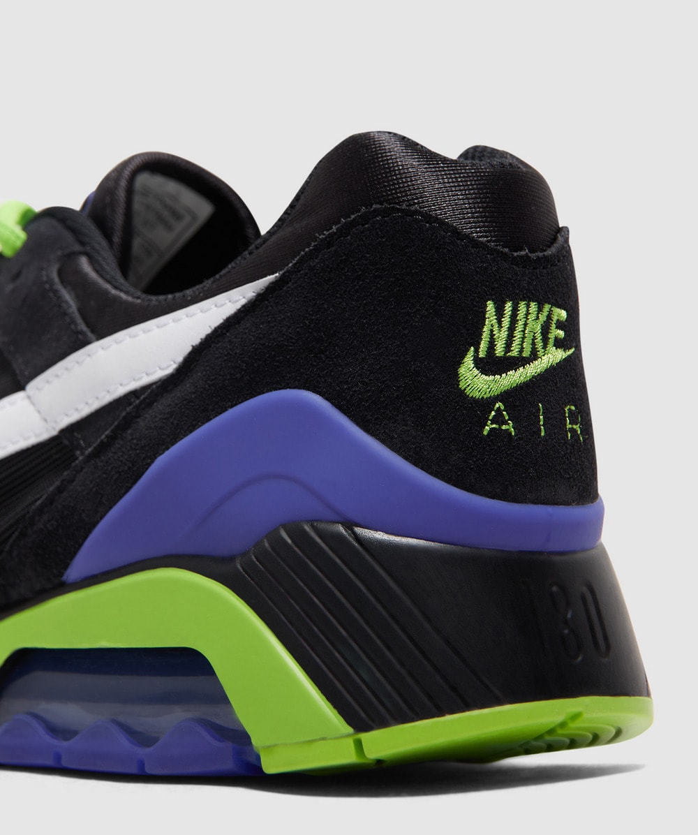 NIKE AIR 180 QS BLACK/WHITE-ACTION GREEN-P VIOLET 国内発送 NIKE AIR 180 QS BLACK/WHITE-ACTION GREEN-PERSIAN VIOLET