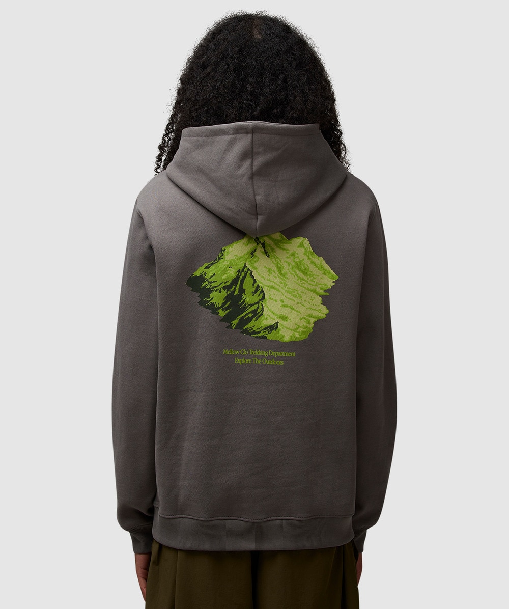 Mellow Clo Trekking Hoodie In Charcoal