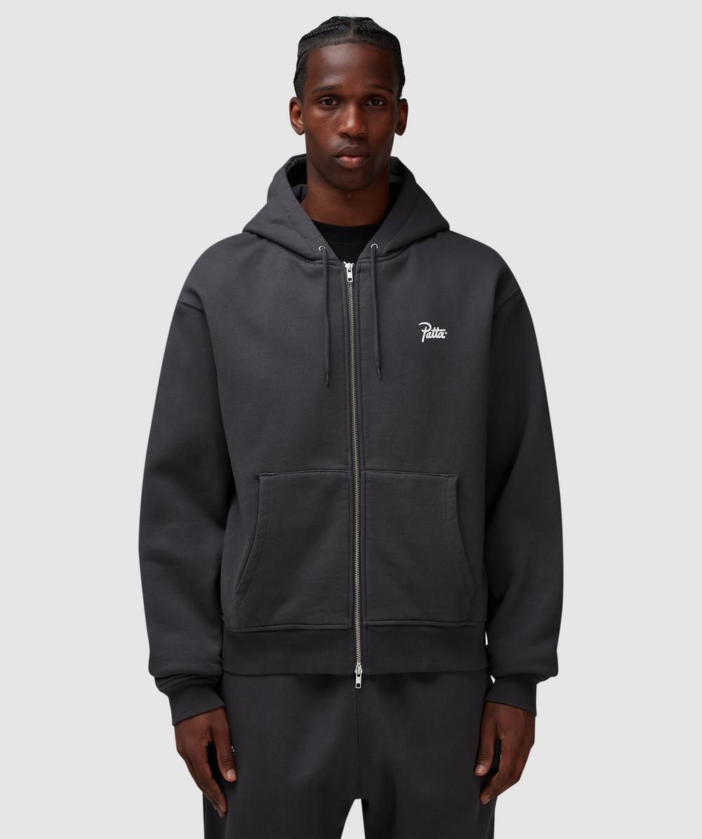 Patta Classic Washed Hoodie In Forged Iron