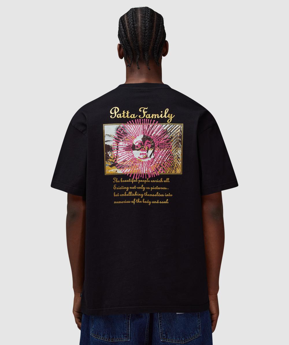 Patta Postcard T-shirt In Black