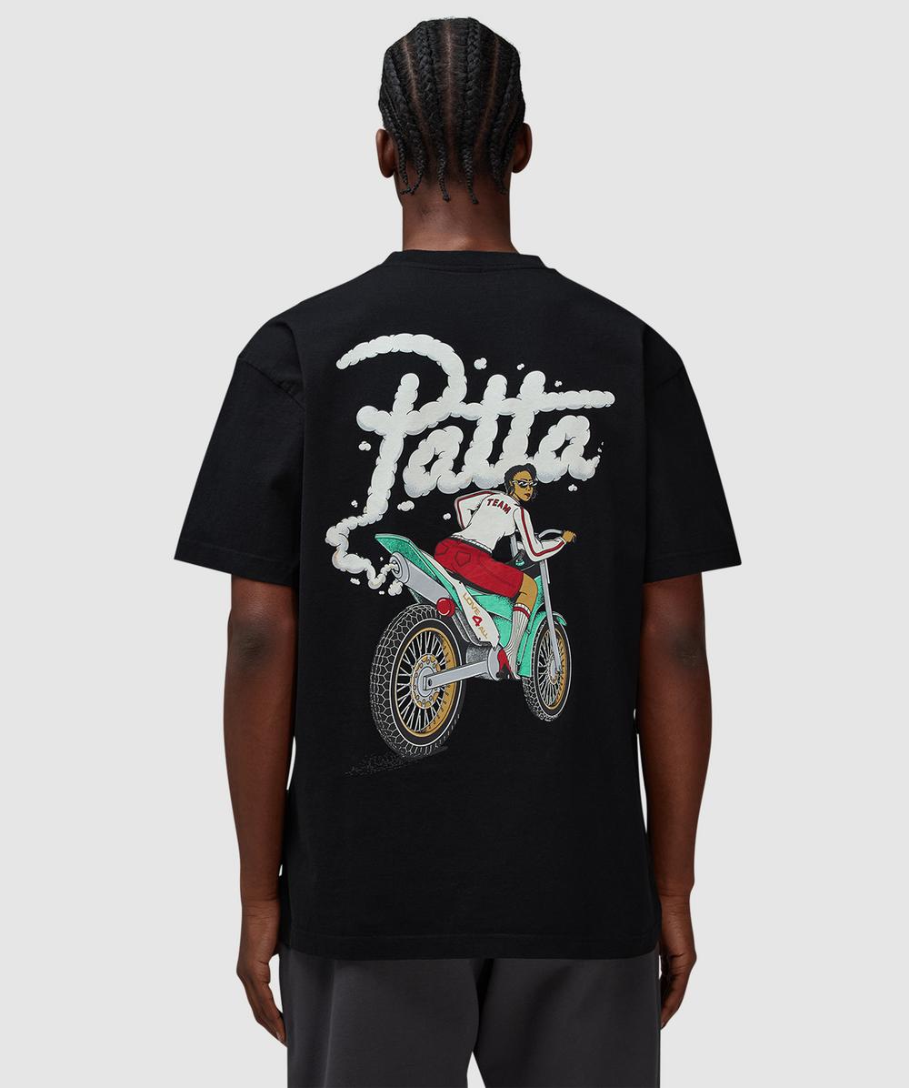 Patta Biker T-shirt In Black