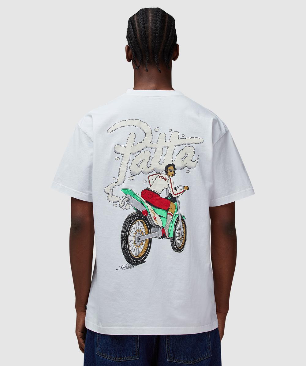 Patta Biker T-shirt In White