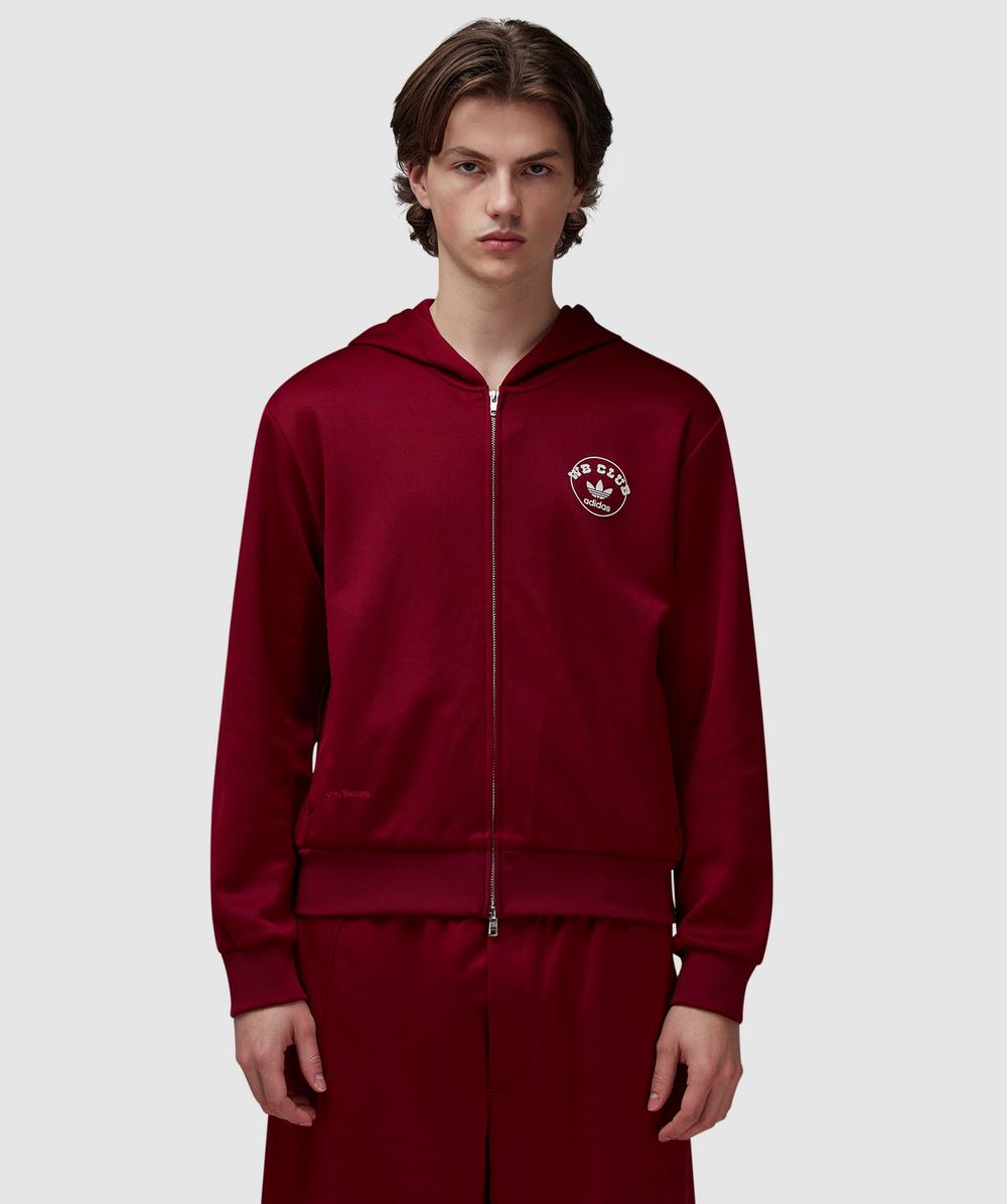 adidas Originals by Wales Bonner Track Hoodie (Collegiate Burgundy - S) - Size Clothing & Accessories > Clothing > Shirts & Tops, Male
